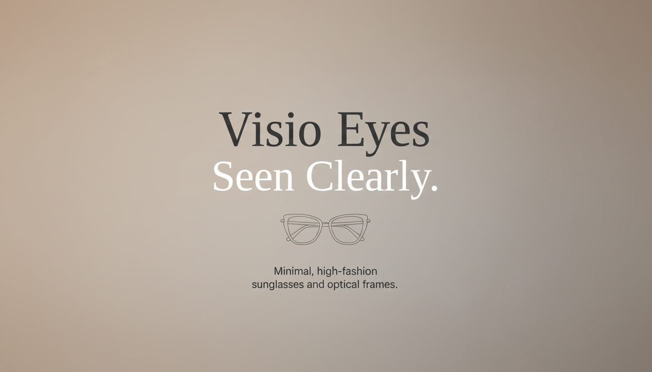 Visio Eyes — High-fashion eyewear, seen clearly